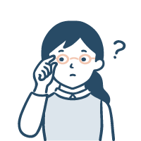 疑問に思う女性